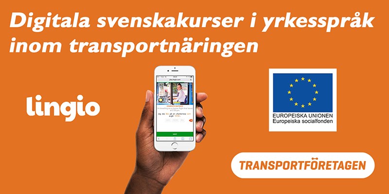 Digitala svenskakurser i yrkesspråk inom transportnäringen