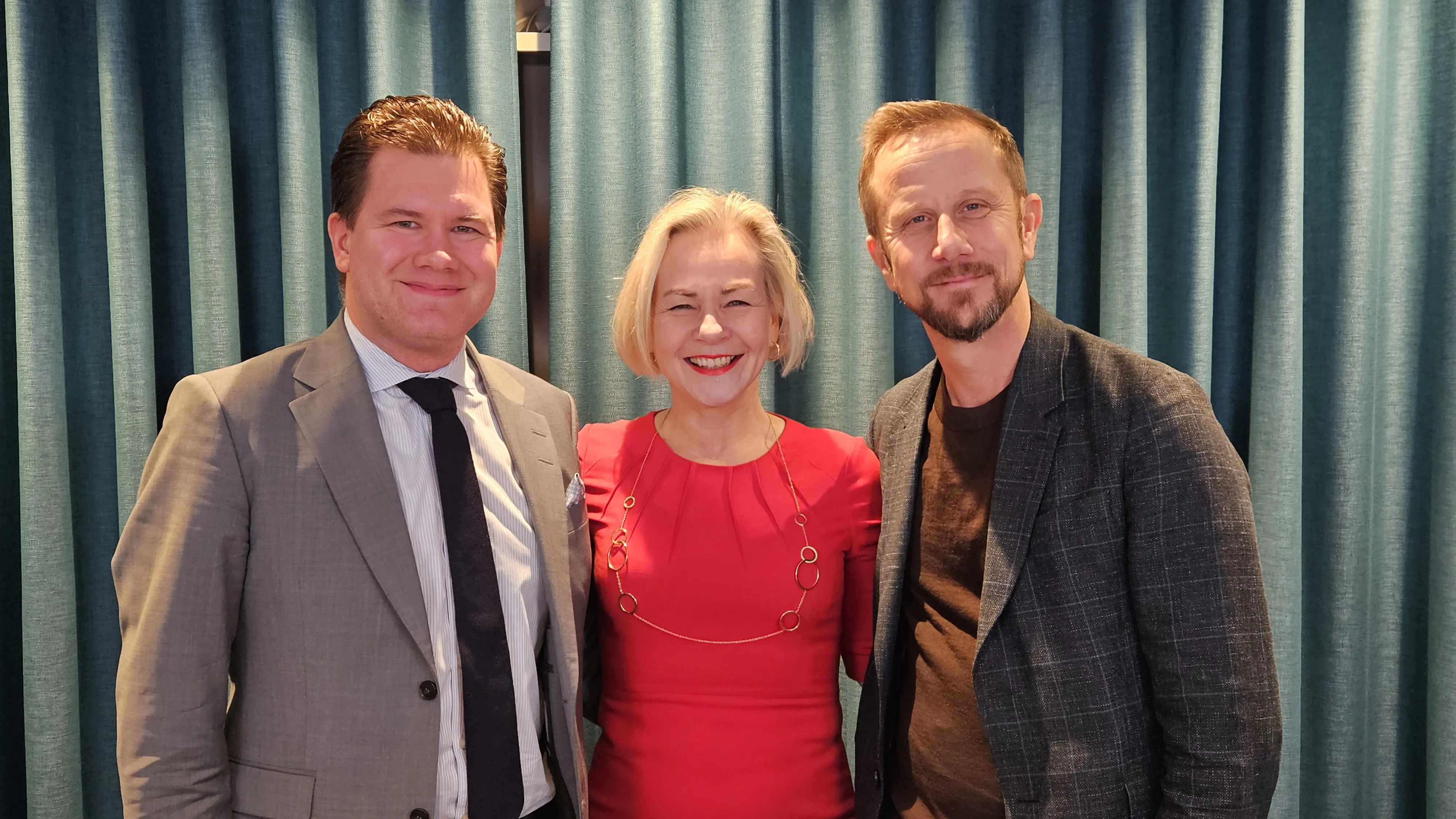 Fr vänster: Johan Hjelm, Anna Grönlund och Martin Pagrotsky