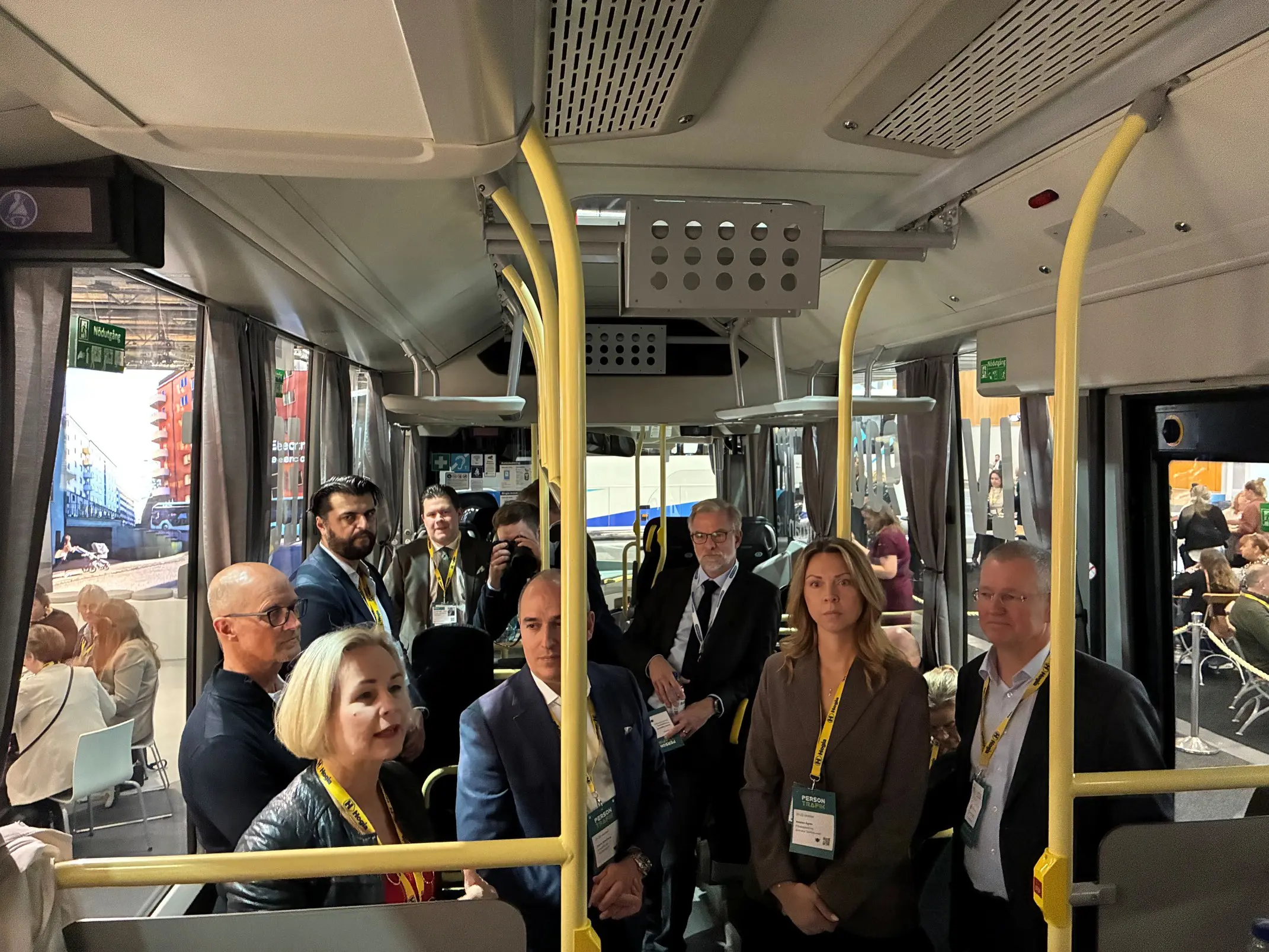 Anna Grönlund, Sveriges Bussföretag, Pierre Sandberg, Tågföretagen, Natalee Ågren, Svenska Taxiförbundet och Johan Wadman, Svensk Kollektivtrafik. 