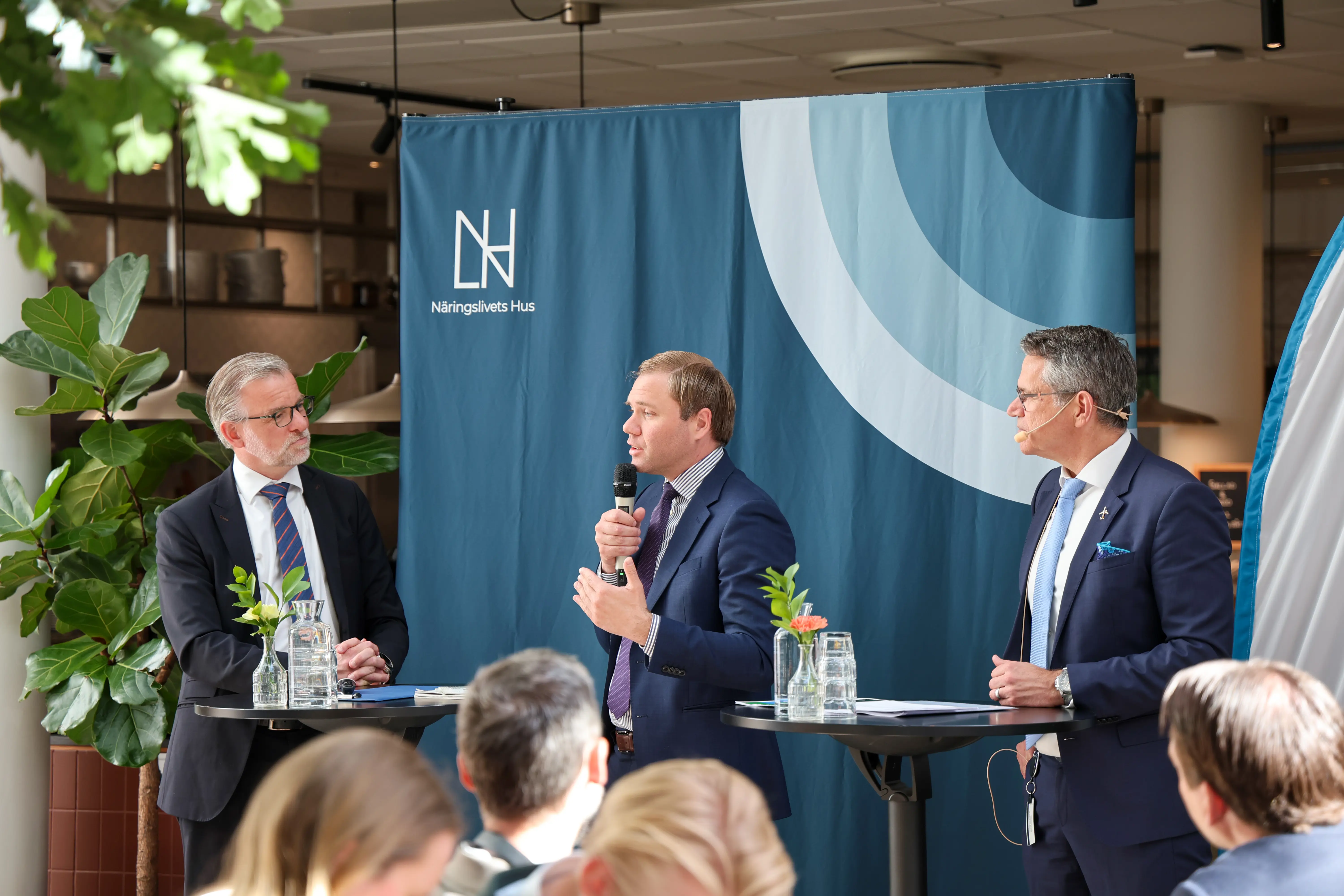 Jonas Hagelqvist, vd Transportföretagen och Nils Paul, Svenskt Näringsliv.
