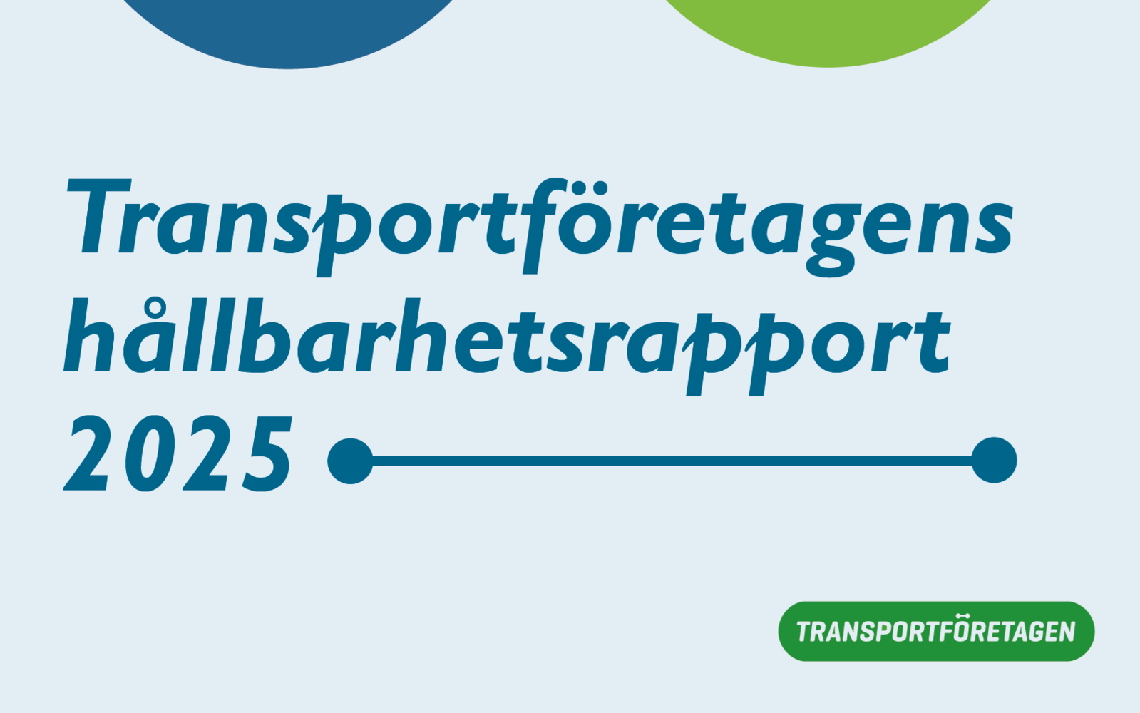 Transportsektorns hållbarhetsrapport 2025