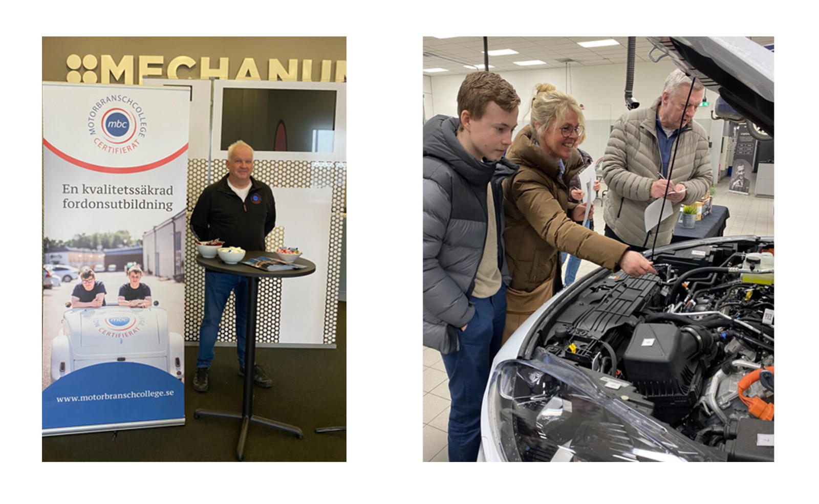 Motorbranschen öppnar sina verkstäder hos Mechanum.
