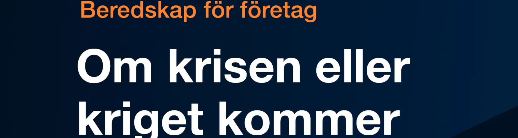 Frågor och svar om beredskap och totalförsvar