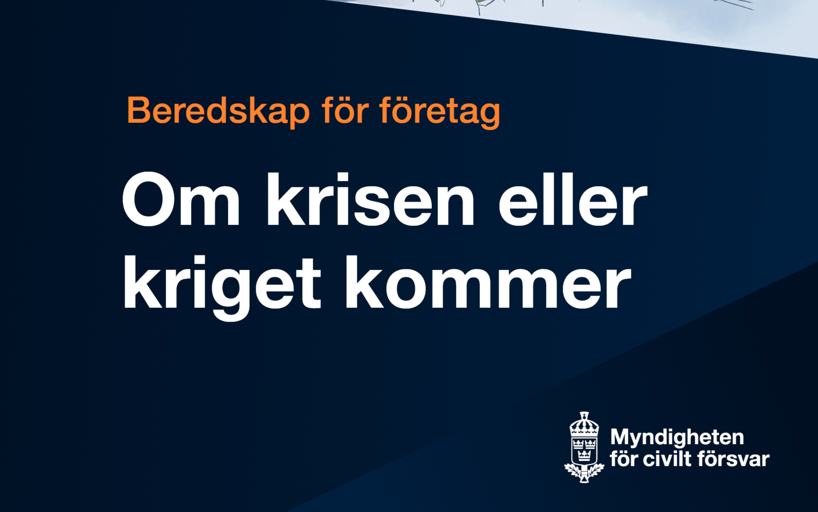 Om broschyren "Beredskap för företag: Om krisen eller kriget kommer"