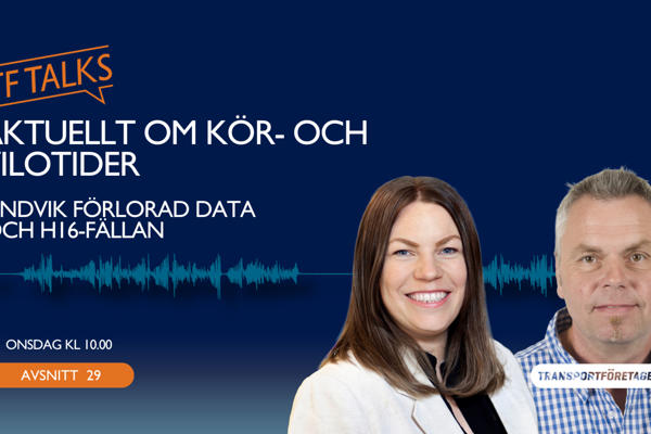 Avsnitt 29: Aktuellt om kör- och vilotider - Undvik förlorad data och H16-fällan