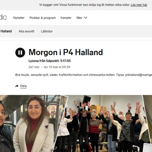 P4 Halland besöker Rejmes Transportfordon i Halmstad