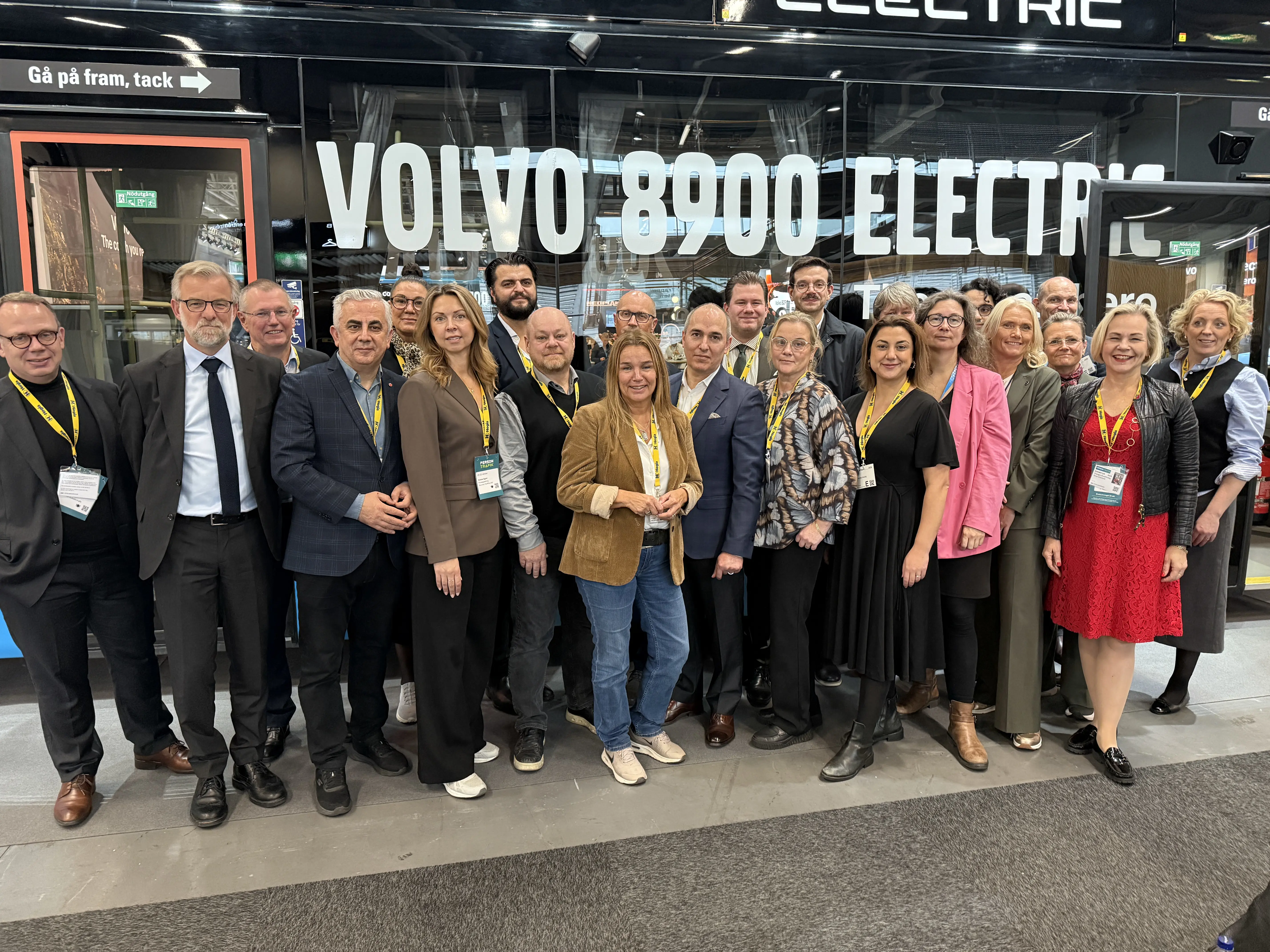 Riksdagens trafikutskott besök Persontrafikmässan. 
