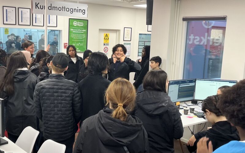 Sätraskolan besökte Werksta